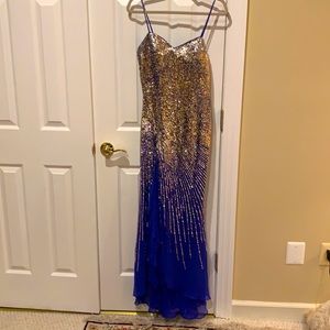 Sparkly evening dress! Handmade dress, with flowy details.